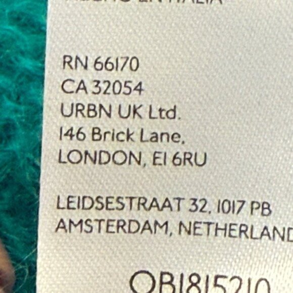 Anthropologie Women’s Sweater Sheer Teal Cable Knit Open Weave Size Small Cozy - Picture 10 of 11